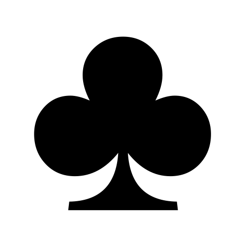 ♣ Emoji Domain black and white Symbola rendering